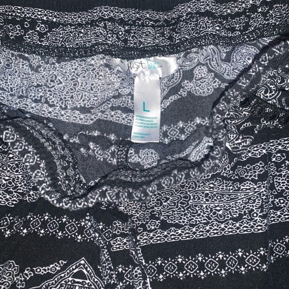 Black Flowy Shorts - Picture 2 of 3